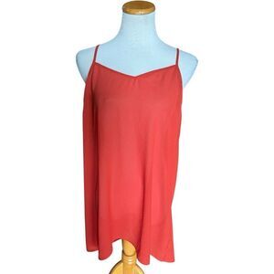 Womens Knox Rose Burnt Orange Sleeveless Slip Dress - Sz XL